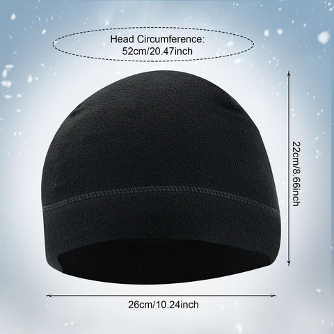 SKHAOVS 2 Pieces Winter Thermal Running Hat, Beanie Hat, Winter Running Hat, Soft Velvet Beanie Hat, Winter Warm Windproof Cap, Slouch Beanie Hat,Outdoor Cycling Running Hats for Women Men