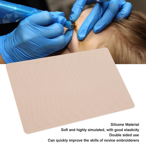 Sonew 5 Pcs Microblading Practice Fake Skin, 1.5mm Thick Double Sided Eyebrow Tattoo Practice Skin for Beauty Salon Sonew 5 Pcs Microblading Practice Fake Skin, 1.5mm Thick Double Sided Eyebrow Tattoo Practice Skin for Beauty Salon