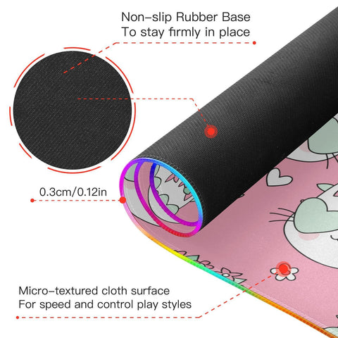Cat-01 Wireless Charging Mouse Pad for Mobile Phone Extra Large Gaming Mousepad with 13 Lighting Modes Mouse Mat for Office Home Gaming MacBook PC Laptop Desk Cat-01 Wireless Charging Mouse Pad for Mobile Phone Extra Large Gaming Mousepad with 13 Lighting Modes Mouse Mat for Office Home Gaming MacBook PC Laptop Desk