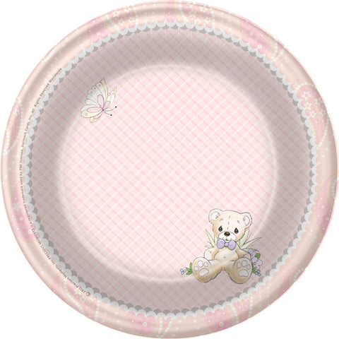 Precious Moments Baby Girl Dessert Plates Party Accessory Precious Moments Baby Girl Dessert Plates Party Accessory