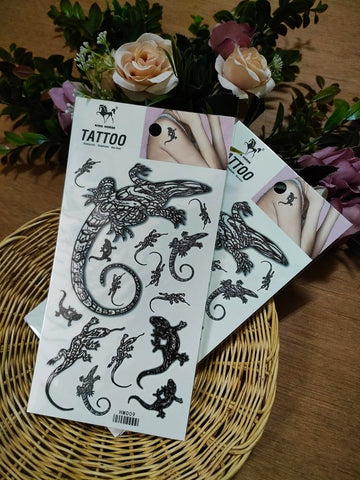 Chameleon Lizard Gecko Temporary Tattoos Fake for Women Men Makeup Hands Arm Leg Chest Shoulder Neck Fashion Removable Sticker Decal Festival Body Paint (Pack 2 PCS.) Chameleon Lizard Gecko Temporary Tattoos Fake for Women Men Makeup Hands Arm Leg Chest Shoulder Neck Fashion Removable Sticker Decal Festival Body Paint (Pack 2 PCS.)