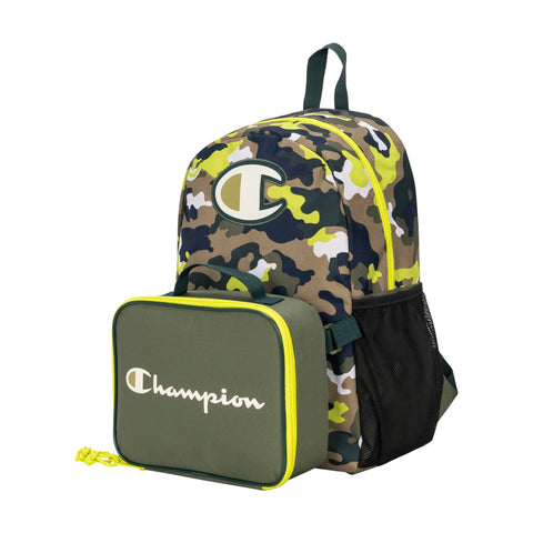 Champion Munch Backpack Lunch Kit Combo Olive One Size Champion Munch Backpack Lunch Kit Combo Olive One Size