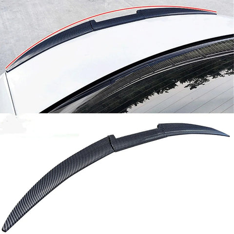 YPFYBHD Rear Trunk Spoiler, Compatible with BMW 5 Series E60 M5 2003-2009, Sedan DIY Refit Spoiler Tail Wing Roof Deflector,B Carbon fiber look YPFYBHD Rear Trunk Spoiler, Compatible with BMW 5 Series E60 M5 2003-2009, Sedan DIY Refit Spoiler Tail Wing Roof Deflector,B Carbon fiber look