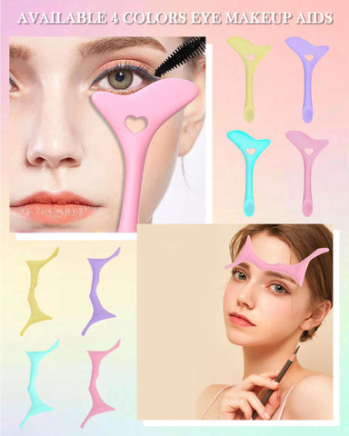 Silicone Eyeliner Eyebrow Shaping Stencils Set- 5 in 1 Winged Tip Eyeliner Aid and 6 in 1 Eyebrow Stencil Aid,Reusable Multifunctional Eye Makeup Tool Kit,for Women Winged Eyeliner, Defined Brow, Lip Line-Pink Silicone Eyeliner Eyebrow Shaping Stencils Set- 5 in 1 Winged Tip Eyeliner Aid and 6 in 1 Eyebrow Stencil Aid,Reusable Multifunctional Eye Makeup Tool Kit,for Women Winged Eyeliner, Defined Brow, Lip Line-Pink