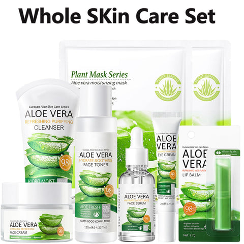 8Pcs Skin Care Products Set, Aloe Vera Skin Care Sets, Skin Care Gift Set for Women Girls, Skincare Routine Set, Face Care Kit with Cleanser, Mask, Toner, Serum, Lip Balm, Eye Cream, Moisturizer 8Pcs Skin Care Products Set, Aloe Vera Skin Care Sets, Skin Care Gift Set for Women Girls, Skincare Routine Set, Face Care Kit with Cleanser, Mask, Toner, Serum, Lip Balm, Eye Cream, Moisturizer