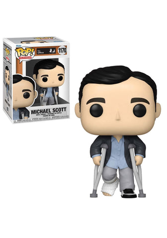 Funko POP TV: The Office - Michael Standing with Crutches,Multicolor,57396 Funko POP TV: The Office - Michael Standing with Crutches,Multicolor,57396