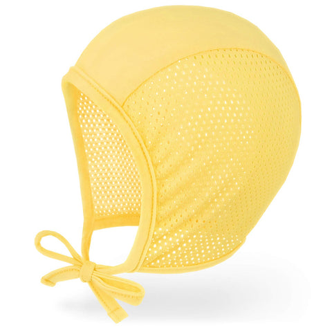 JELLYTREE Newborn Baby Hat Bonnet Mesh Summer Infant Hospital Hat Baby Hearing Aid Hat Beanie, Yellow_S JELLYTREE Newborn Baby Hat Bonnet Mesh Summer Infant Hospital Hat Baby Hearing Aid Hat Beanie, Yellow_S