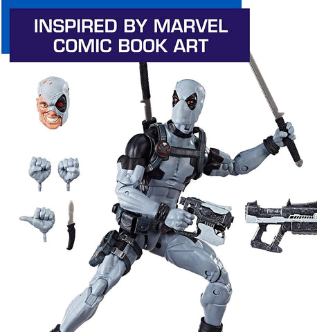 Marvel E1974 Hasbro Legends Series 12" Deadpool Action Figure From Uncanny X-Force Comics with Blaster/Weapon Accessories & 30 Points Of Articulation (Amazon Exclusive) Marvel E1974 Hasbro Legends Series 12" Deadpool Action Figure From Uncanny X-Force Comics with Blaster/Weapon Accessories & 30 Points Of Articulation (Amazon Exclusive)