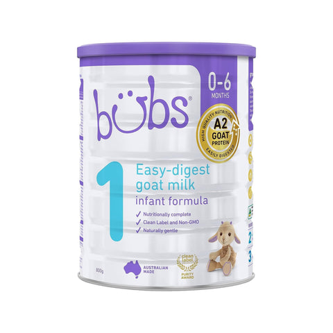 Aussie Bubs Goat Milk Infant Formula Stage 1, 800g Non-GMO Aussie Bubs Goat Milk Infant Formula Stage 1, 800g Non-GMO