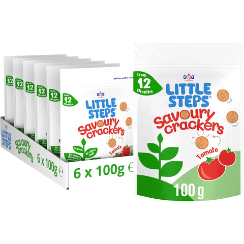 Little Steps by SMA, Tomato Savoury Crackers (Pack of 6) Little Steps by SMA, Tomato Savoury Crackers (Pack of 6)