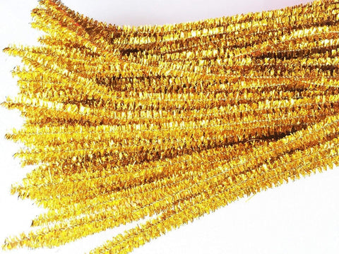 100pcs Pipe Cleaners Chenille Stems for DIY Art Supplies Craft Projects 6mmx30cm Christmas Pipe Cleaners Decoration, Glitter Yellow 100pcs Pipe Cleaners Chenille Stems for DIY Art Supplies Craft Projects 6mmx30cm Christmas Pipe Cleaners Decoration, Glitter Yellow
