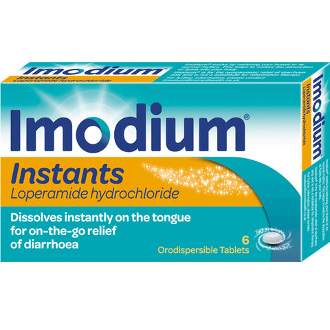 Imodium Instants | On the Go Relief of Diarrhoea Tablets | Melts on the Tongue | For the Treatment of IBS Diarrhoea | 6 Pack x 3 | Loperamide Hydrocholoride 2mg Imodium Instants | On the Go Relief of Diarrhoea Tablets | Melts on the Tongue | For the Treatment of IBS Diarrhoea | 6 Pack x 3 | Loperamide Hydrocholoride 2mg