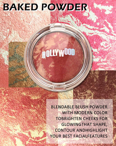 Baked Blush-Brighten Lighting Glow Marbleized Blush Powder Palette, Cruelty-Free Powder Blush, Eyeshadow & Highlight for a Lightweight Shimmery Satin Face Makeup, Gift for Women (0.49Ounce)-01#Peachy Baked Blush-Brighten Lighting Glow Marbleized Blush Powder Palette, Cruelty-Free Powder Blush, Eyeshadow & Highlight for a Lightweight Shimmery Satin Face Makeup, Gift for Women (0.49Ounce)-01#Peachy