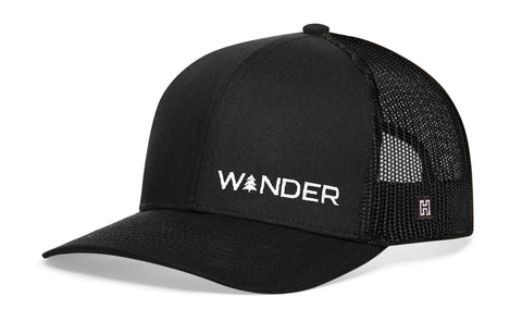 HAKA Wander Embroidered Trucker Hat, Outdoor Hat for Men & Women, Adjustable Baseball Cap, Mesh Snapback, Golf Hat Black HAKA Wander Embroidered Trucker Hat, Outdoor Hat for Men & Women, Adjustable Baseball Cap, Mesh Snapback, Golf Hat Black