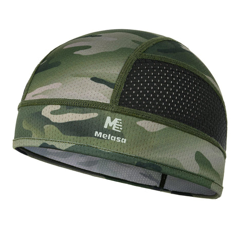 MELASA Cooling Skull Caps Helmet Liner, Lightweight Mesh Under Helmet Cycling Motorcycle Hard Hat Sweat Liner for Men Women (Camouflage Army Green) MELASA Cooling Skull Caps Helmet Liner, Lightweight Mesh Under Helmet Cycling Motorcycle Hard Hat Sweat Liner for Men Women (Camouflage Army Green)