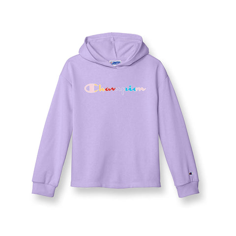 Champion Little Pullover Hoodie for Girls, Lightweight Sweatshirt, Graphics, Salty Purple-593039 Champion Little Pullover Hoodie for Girls, Lightweight Sweatshirt, Graphics, Salty Purple-593039