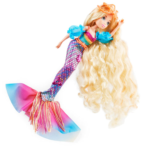 MERMAID HIGH, Finly Deluxe Mermaid Doll & Accessories with Removable Tail, Doll Clothes and Fashion Accessories, Kids Toys for Girls Ages 4 and up