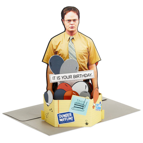Hallmark Paper Wonder Funny Pop Up Birthday Card (The Office, Dwight Schrute) Hallmark Paper Wonder Funny Pop Up Birthday Card (The Office, Dwight Schrute)