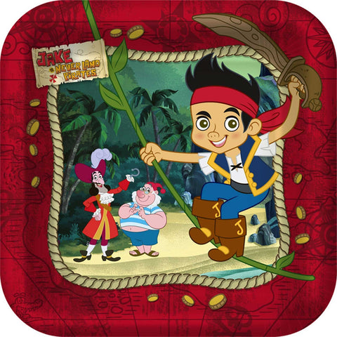 Jake and the Never Land Pirates Disney Birthday Party Dessert Plates Jake and the Never Land Pirates Disney Birthday Party Dessert Plates