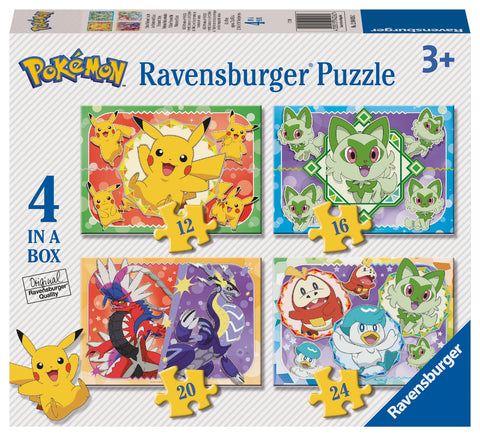 Ravensburger - Pokemon Puzzle, Puzzle 3 Years or More, Puzzles Children 3 Years, Puzzle Kids, Ravensburger Puzzle, Gift Girl 3 Years, Jigsaw, 4 Puzzles in 1, 70x50cm, 12004026 Ravensburger - Pokemon Puzzle, Puzzle 3 Years or More, Puzzles Children 3 Years, Puzzle Kids, Ravensburger Puzzle, Gift Girl 3 Years, Jigsaw, 4 Puzzles in 1, 70x50cm, 12004026