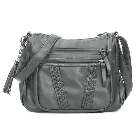 VOLGANIK ROCK Ladies Handbag Soft PU Leather Crossbody Bag for Women Lightweight Shoulder Bag Multi Pockets Crossbody Handbag for Women Ladies VOLGANIK ROCK Ladies Handbag Soft PU Leather Crossbody Bag for Women Lightweight Shoulder Bag Multi Pockets Crossbody Handbag for Women Ladies
