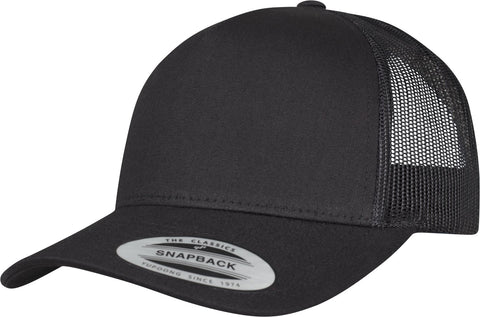 FLEXFIT Trucker Cap, Classic Trucker Hat, Baseball Trucker Cap with 5-Panel and Mesh Back, Adjustable Baseball Hat with Plastic Closure, Headwear, Unisex, Colour: Black, Size: One Size FLEXFIT Trucker Cap, Classic Trucker Hat, Baseball Trucker Cap with 5-Panel and Mesh Back, Adjustable Baseball Hat with Plastic Closure, Headwear, Unisex, Colour: Black, Size: One Size