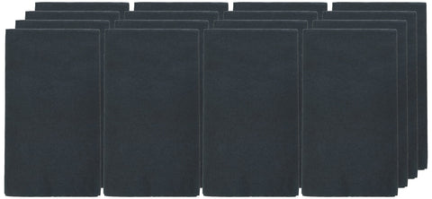 Jet Black 2-Ply Guest Towels | Pack of 16 | Party Supply Jet Black 2-Ply Guest Towels | Pack of 16 | Party Supply