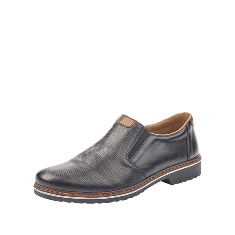 Rieker Men's Loafers, Black Schwarz Mogano, 9 Rieker Men's Loafers, Black Schwarz Mogano, 9