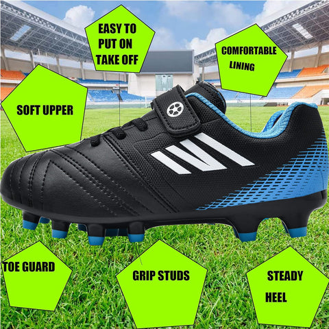 Boys Football Boots Shoes Kids Girls FG/AG Soccer Athletics Sport Shoes Training Shoes Running Shoes Teenager Indoor Outdoor Football Shoes Sneakers for Unisex