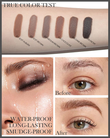 Eyebrows Gel Brow Pomade Set Waterproof, Tinted Brow Gel Cream with Brush, High-pigmented 24 Hour Long lasting, Smudge Proof &Sweat-proof, Eyebrow Pomade Filling & Shaping Brows for Women- Soft Auburn Eyebrows Gel Brow Pomade Set Waterproof, Tinted Brow Gel Cream with Brush, High-pigmented 24 Hour Long lasting, Smudge Proof &Sweat-proof, Eyebrow Pomade Filling & Shaping Brows for Women- Soft Auburn