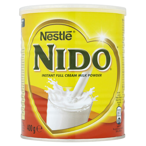NIDO Instant Full Cream Milk Powder, Substitute for Fresh Milk, For Tea & Coffee 400 g Tin (Pack of 6) NIDO Instant Full Cream Milk Powder, Substitute for Fresh Milk, For Tea & Coffee 400 g Tin (Pack of 6)