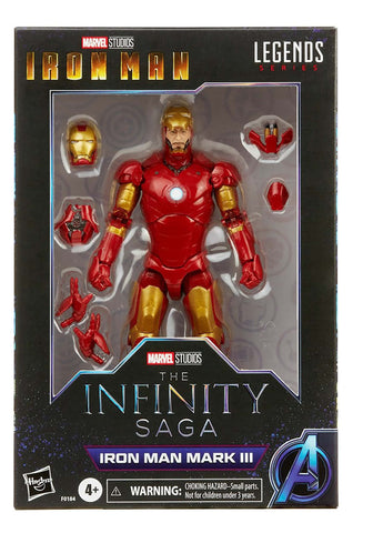 Marvel Hasbro Legends Series 6-inch Scale Action Figure Toy Iron Man Mark 3 Infinity Saga Character, Premium Design and 5 Accessories Marvel Hasbro Legends Series 6-inch Scale Action Figure Toy Iron Man Mark 3 Infinity Saga Character, Premium Design and 5 Accessories
