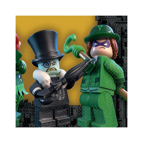 Lego Batman Beverage Napkins, Party Favor Lego Batman Beverage Napkins, Party Favor