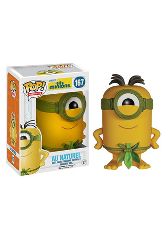 Funko POP Movies: Minions Figure, Au Naturel Funko POP Movies: Minions Figure, Au Naturel