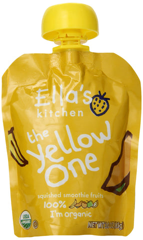 Ella's Kitchen Organic Smoothie Fruits, The Yellow One, 3 Ounce Pouches (Pack of 7) Ella's Kitchen Organic Smoothie Fruits, The Yellow One, 3 Ounce Pouches (Pack of 7)