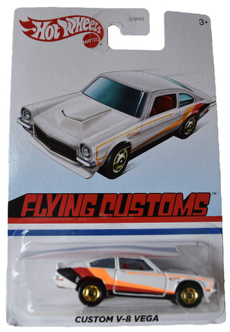 Mattel Hot Wheels Flying Customs Custom V 8 Vega, White Mattel Hot Wheels Flying Customs Custom V 8 Vega, White