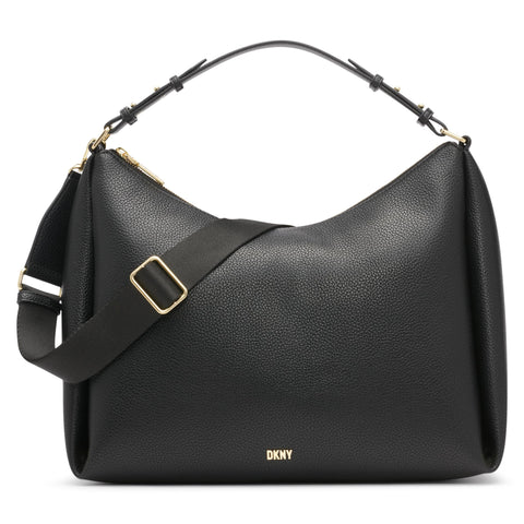 DKNY Hailey Hobo Bag, Black/Gold DKNY Hailey Hobo Bag, Black/Gold