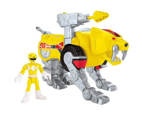 Fisher-Price Imaginext Yellow Ranger and Sabertooth Zord
