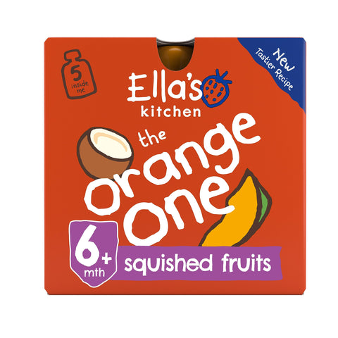 Ellas Kitchen The Orange One Fruit Smoothie Multipack 5x90 g (Pack of 3, Total 15 Pouches) Ellas Kitchen The Orange One Fruit Smoothie Multipack 5x90 g (Pack of 3, Total 15 Pouches)