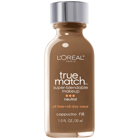 L'Oréal Paris True Match Super-Blendable Makeup, Cappuccino, 1 fl. oz. L'Oréal Paris True Match Super-Blendable Makeup, Cappuccino, 1 fl. oz.