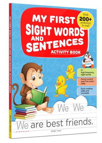 My First Sight Words And Sentences: Activity Book For Children My First Sight Words And Sentences: Activity Book For Children
