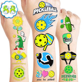88PCS Temporary Tattoo Pickleball Ball Stickers Sports Themed Birthday Party Decorations Supplies Favors Decor Cute Gifts for Kids Girls Boys School Prizes Rewards