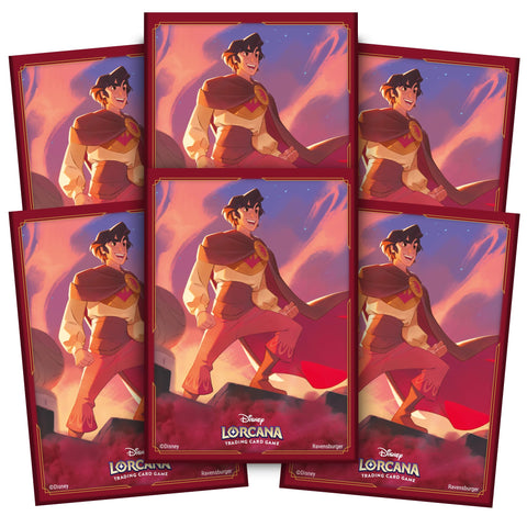 Ravensburger Disney Lorcana TCG Trading Adults and Kids 8 Years Up - Aladdin 65 Card Sleeves - Set 5: Shimmering Skies Ravensburger Disney Lorcana TCG Trading Adults and Kids 8 Years Up - Aladdin 65 Card Sleeves - Set 5: Shimmering Skies