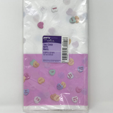 Party Express Candy Messages Table Cover Party Express Candy Messages Table Cover