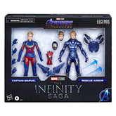 Marvel Legends Series 6-Inch Scale Action Figure Toy Captain and Rescue Armor 2-Pack, Infinity Saga Character, Premium Design, 2 Figures and 12 Accessories (Amazon Exclusive)