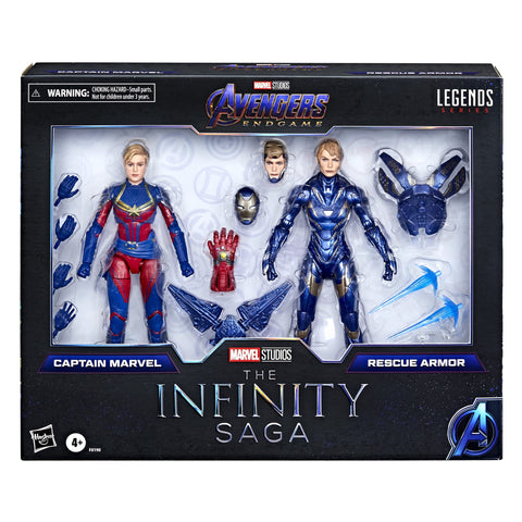 Marvel Legends Series 6-Inch Scale Action Figure Toy Captain and Rescue Armor 2-Pack, Infinity Saga Character, Premium Design, 2 Figures and 12 Accessories (Amazon Exclusive) Marvel Legends Series 6-Inch Scale Action Figure Toy Captain and Rescue Armor 2-Pack, Infinity Saga Character, Premium Design, 2 Figures and 12 Accessories (Amazon Exclusive)