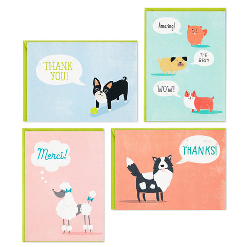 Hallmark Thank You Cards Assortment, Cute Dogs (48 Cards and Envelopes) Hallmark Thank You Cards Assortment, Cute Dogs (48 Cards and Envelopes)