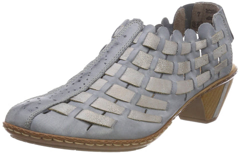 Rieker New Women's Sina 78 Pumps Blue Combination 39 Rieker New Women's Sina 78 Pumps Blue Combination 39