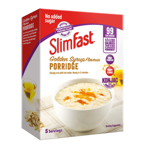 SlimFast Golden Syrup Flavour Porridge, 5 x 29g SlimFast Golden Syrup Flavour Porridge, 5 x 29g