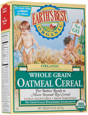 Earth's Best Baby Cereal - Oatmeal - 8 oz Earth's Best Baby Cereal - Oatmeal - 8 oz